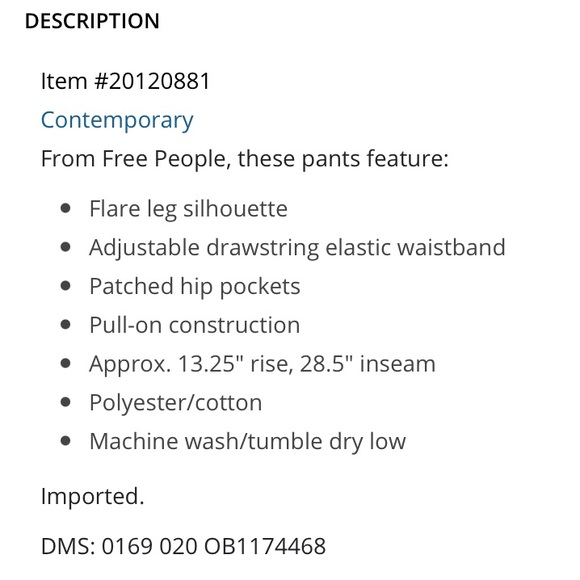 Free People Cozy Cool Lounge Wide Leg Pants Ivory - Picture 14 of 14